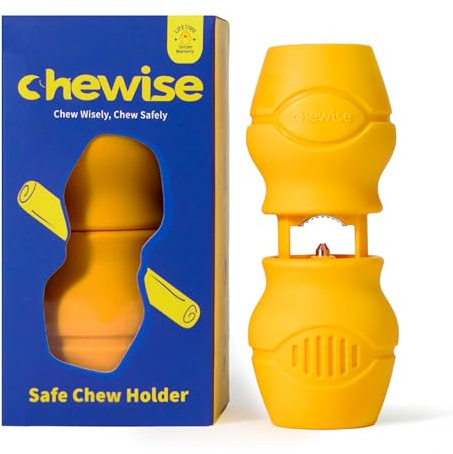 Chewise Supporto per Bastoncini da Masticare per Cani, versione migliorata, resistente e sicuro, dispositivo BPA-free per prevenire il soffocamento, compatibile con vari bastoncini e taglie di cani