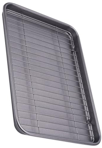 BESPORTBLE Plaque De Cuisson Antiadhésive Avec Grille Plaque De Cuisson Ensemble De Moules À Gâteau Grilles De Cuisson Au Four Accessoire De Cuisson Pour Biscuits Et