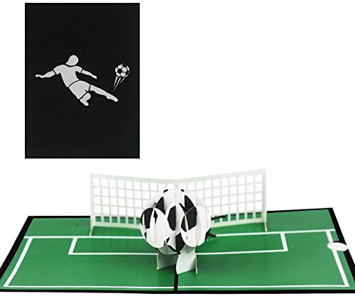 Fußball-Grußkarte für Geburtstag, Jahrestag, Glückwunsch, Vatertag, alle Anlässe