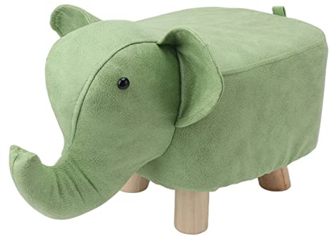 YULEESIYIP Niedliche Elefantenform -Slip -Cartoon -Kinder Hocker Stall Multi Purpose (Green)