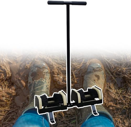 Heavy-Duty Boot Scraper with Fixed Metal Base | Double-Sided Stiff Bristles for Effective Mud Removal | Ideal for Outdoor, Farms & Garden Entrances