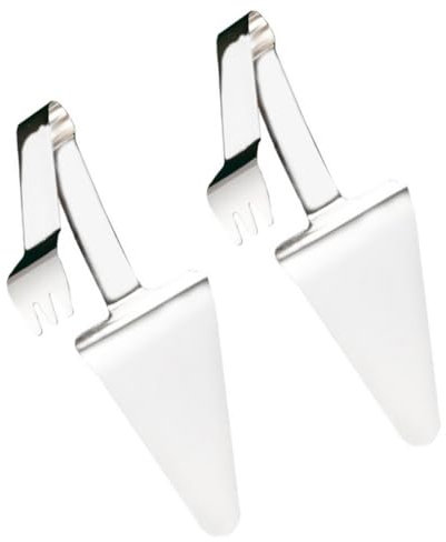 LABRIMP Set 2 Pezzi Spatole per Pizza e Torta in Acciaio Inossidabile Argento, Design Semplice e Antigraffio, per Pizzerie e Caffetterie