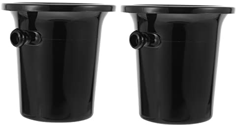 KOCKSHION 2piezas Cubo De Hielo para Cata De Vinos Escupidera Barril De Vino para Whisky y Cócteles para Eventos y Bares Color Negro