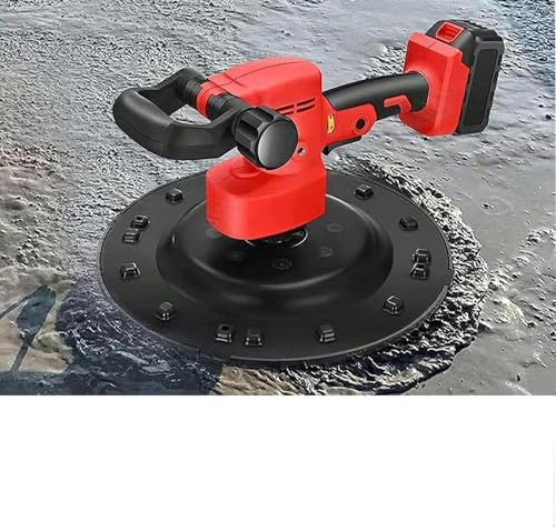 Máquina Alisadora de Hormigón y Yeso - 6 Velocidades Ajustables para Pulidora Suelos Mortero alisadora para Paredes Cemento batidora batería litio con una velocidad