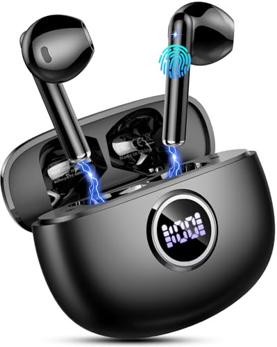 Drsaec Bluetooth Kopfhörer, 6D Tiefer Bass In Ear Kopfhörer Kabellos Bluetooth 2025 Neu 40Std Kabellose Kopfhörer mit 4 ENC Mic, Noise Cancelling Ear Buds, USB-C, IP7 Wasserdicht Sport Ohrhörer