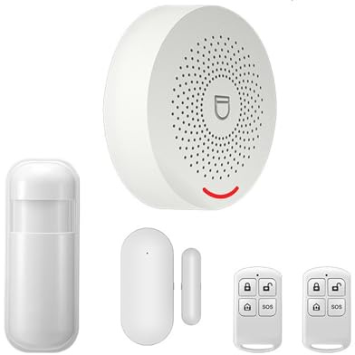 WIFI Intelligent Larmsäkerhetssystem Med Rörelsesensor Smart Life&Tuya App Control Kompatibel Komplett Larmsystem(A)