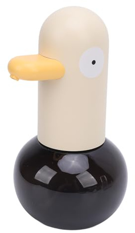 ZASCHMOY Niedlicher Automatischer Schaumseifenspender mit Cartoon-Ente, Wiederaufladbar, Berührungsloser Handseifenspender für Badezimmer und Küche – Einfach zu Bedienen, Sensoraktiviert (Stil 2)