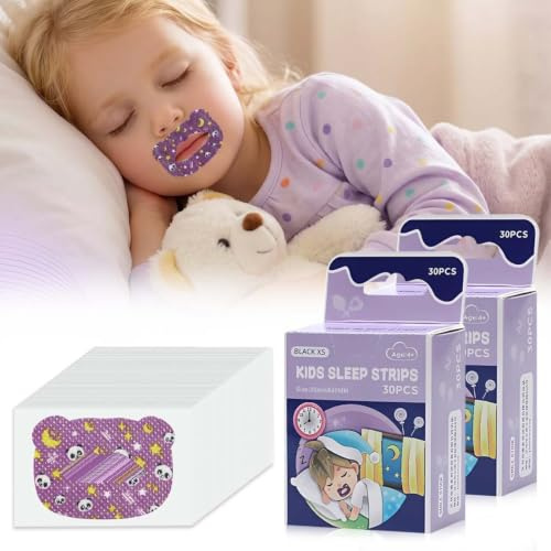 QOWUXHZ 60 Pansements Buccaux Pour Dormir, Bande Élastique Avec Adhésif Doux, Pansement Buccal Pour Enfants Et Adultes, Idéal Pour La Nuit Et Le Sommeil Tranquille