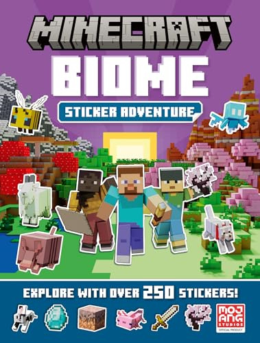 Minecraft Biome Adventure Sticker Book: Explore the world of Minecraft in a brand-new official sticker activity book for kids who love gaming activities!