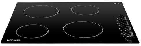 Indesit Built In RI860C 58cm 4 Zone Ceramic Hob - Black