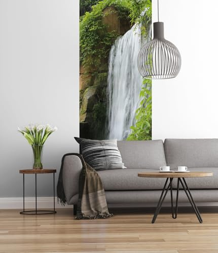Komar – Fotomural Swoosh – 100 x 280 cm – papel pintado, decorativa de pared Cascada, Río, natural, bosque, Lago – 157 de DV1