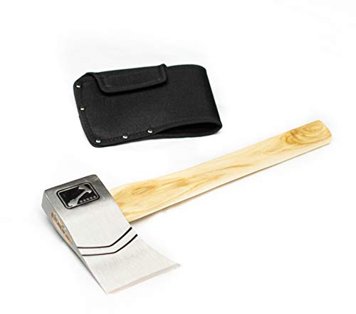 The Corporal (2nd Generation): World Axe Throwing League Premium Competition Throwing Axe with Throwing Hatchet Nylon Sheath and Hickory Wooden Handle (Patent Pending)