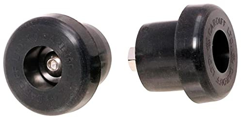 Cardiff Silicone Bar End Plugs, Black