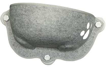 Dickly Katzenbett, Fenster, Fenstersitz, Lounge, platzsparendes Nachtbett, Katzennest, Katzenfenster, Sitzstange, Hängematte zum Schlafen, kleine, GRAU