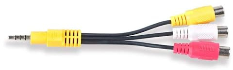 RUITEXUN 3,5 mm auf 3 Cinch-Kabel, Video-AV-Komponenten-Adapterkabel Ersatz für TCL TV, 3 RCA auf 3,5 mm AV-Eingangsadapter