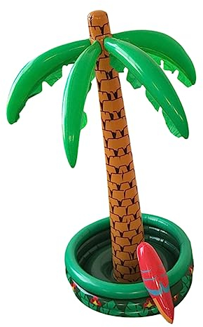Toddmomy 1stück Aufblasbarer Eisbehälter Mit Hohen Kokosnussbaum Dekorative Sommer-Party-Dekoration Für Haus Und Garten Zufällige Farben Für Tropische Feiern