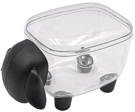 Tiardey Cotton Bud Holder Sheep Shaped Cotton Swab box Creative Small Item Organizer