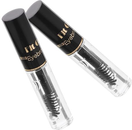 minkissy 2pièces Gel à Sourcils Transparent Fixateur Résistant Transpiration Pour Maquillage Naturel Et Pour Usage Quotidien Et Salon