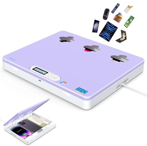 Dayear Telefon/Pad Handy Gefängnis, Handy Timer Lock Box Handy Safe Box Handy Abschließbare Box für Phone/iPad/Tablet/TV Controller, Sperren von Telefonsucht und Versuchung (Violett)