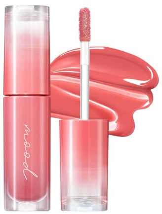 Peripera Ink Mood Glowy Tint | Lip-Plumping, Naturally Moisturizing, Lightweight, Glow-Boosting, Long-Lasting, Comfortable, Non-Sticky, No White Film (003 ROSE IN MIND)
