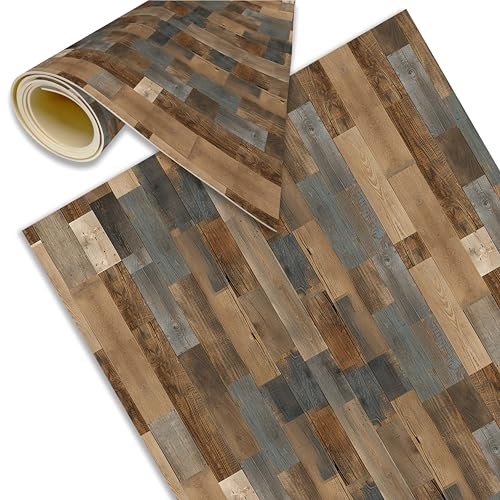 Alfombra Cocina Lavable Antideslizante Vinilica | Vintage 180x60 cm | Vinilo Imitación madera para exterior o interior Salón Baño Pasillo Terraza Facil limpieza y muy higienica