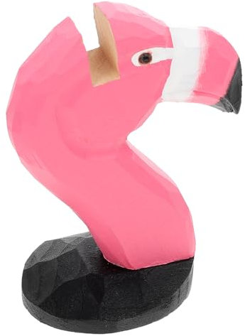 GARVALON Tierfigur Brillenhalter Aus Holz Holztierstatue Als Brillenständer Holztierornament Für Schreibtischdekoration
