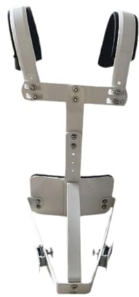 Fenteer Snare Drum Carrier Backing Frame Accessoires Halten Sie 2 Trommel mit Schultergurt Snare Drum -Kabelbaum für Übung Performance Show Halten Sie