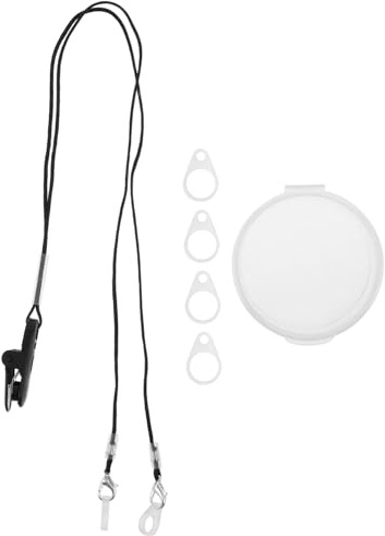 DEARMAMY Corda Anti-smarrimento Dell'apparecchio Acustico Attacco Per Cordino Per Amplificatore Acustico Supporto Sicuro Per Audiofoni Corda Porta Amplificatore Acustico Black Abs