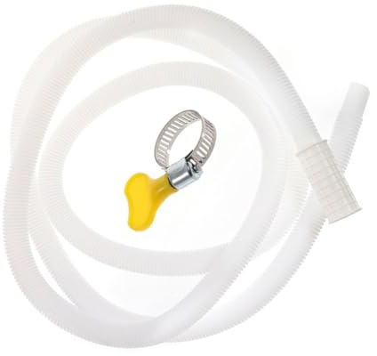 SOLUSTRE Abflussrohr Für Klimaanlagen Schlauch Wasserdicht Abflussschlauch Flexible Kondensatablassadapter Klimaanlagenteile Tropf Polyethylen Weiß