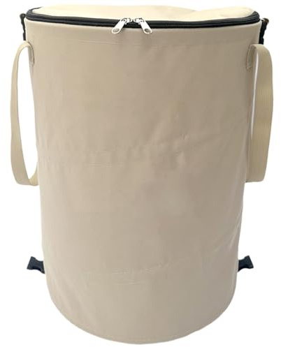 37L Zusammenklappbarer Oxford -Stoffcamping -Behälter mit Griffen, Pop -up -Gartenabfall -Tasche für Camping, Grill, Wandern, tragbare Aufbewahrungs- und Müllsammlung im Freien und Müllkollektio