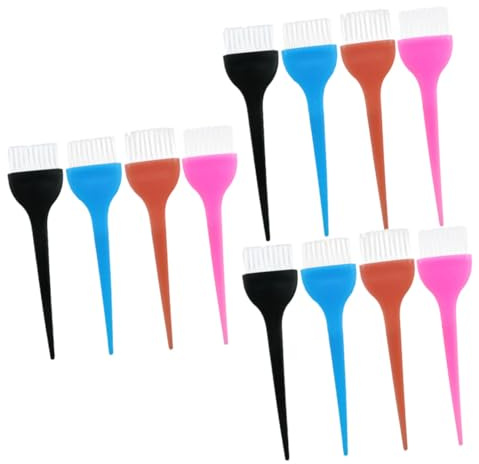 ELAYARD 12 piezas Pinceles para Teñir Cabello con Aplicador de Tinte para Uso Profesional y Doméstico para Salón y Tratamientos de Coloración