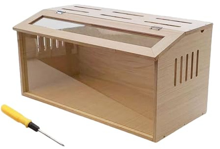 perfk Cage d'élevage pour Poussins, Cage d'élevage pour Poulets, Maison de Refuge, empilable, Transparente, Petite pour cailles, cochons d'Inde,
