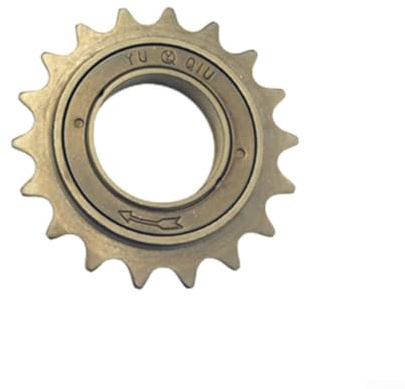 Rueda libre de acero para bicicleta de una sola velocidad 12T 14T 16T 18T piñón engranaje para vehículo eléctrico con volante roscado y varios tamaños de grosor (18T)