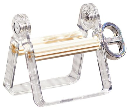 Abaodam Exprimidor Gran de Pasta de Pet Abs Blanco y Dientes Resistencia y Precisión, Herramienta Apretar para Tubos Adecuado para Uso Casa