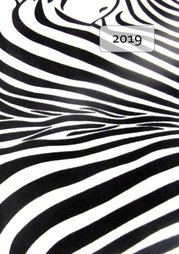 Kalender 2019 - A5 - Zebrafell: 1 Woche pro Doppelseite