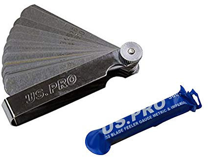 US PRO Professional 32 Leaf Metric and Imperial Feeler Gauge B5867