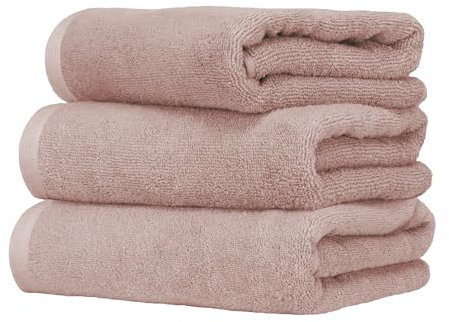 Ruggeri - Set 3 Asciugamani Viso 50x100 100% Cotone - Extra Morbido - Collezione Let's Color! (Rosa)