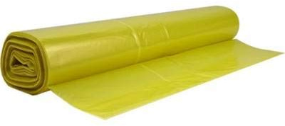 Sac Poubelle - Sacs Poubelle - Rouleau de Sac Poubelle - Sac poubelle Qualité Professionnelle - Sac Poubelle 110 L Jaune translucide - 30 microns - Carton de 200 Sacs
