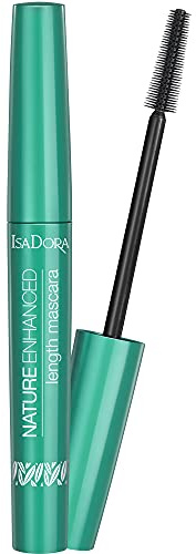 Isadora Lengthening Mascara - Black, Nature Enhanced Length, Long Lash, Vegan, Cruelty Free, Sensitive Eyes, 10ml