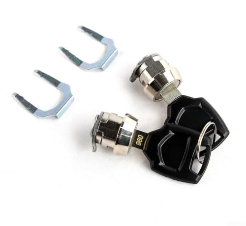 Juego de cerraduras para la parte superior, caja de la bolsa de la motocicleta, accesorios de cerradura de metal, 2 llaves, cerradura de motocicleta, núcleo de cilindro