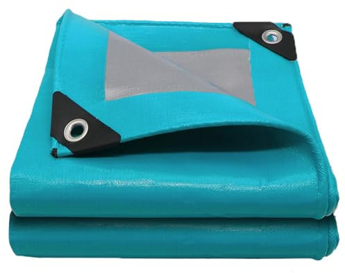 Plane Wasserdicht 2x3m, Schutzplane mit Ösen und Verstärkten Ecken, Abdeckplane Pool, Wasserdicht Gewebeplane, UV Beständige Plane, für Auto Gartenmöbel Holz