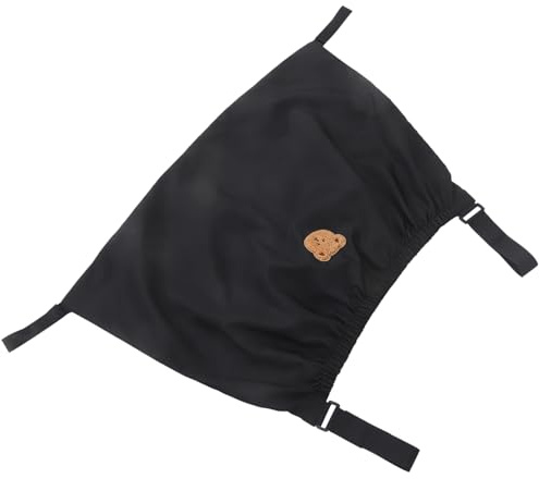 Borsa da Appendere al Passeggino Organizer Nero in Nylon Grande