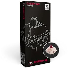 Cherry MX Petal Switch Kit, 36 Interruptores para Teclado Mecánico, para Bricolaje, Hot Swap o Teclado Gaming, Interruptor Táctil Sin Clic, Suave & Táctil