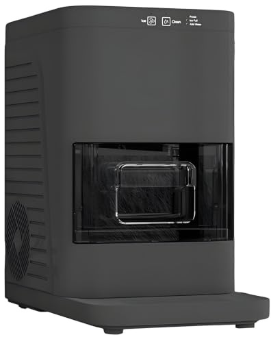 Isbitsmaskin Liten Bärbar, Isbitsmaskin 180W, Inbyggd 1,2L Vattentank Black