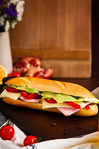 Sandwich: 150 Lined Journal Pages / Diary / Notebook Featuring a Yummy Sub Sandwich on the Cover