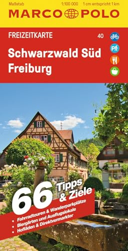 MARCO POLO Freizeitkarte 40 Schwarzwald Süd, Freiburg 1:100.000