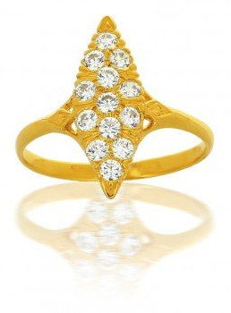 AvenueDuBijou - Bague Marquise Or et Zirconium 18 Carats