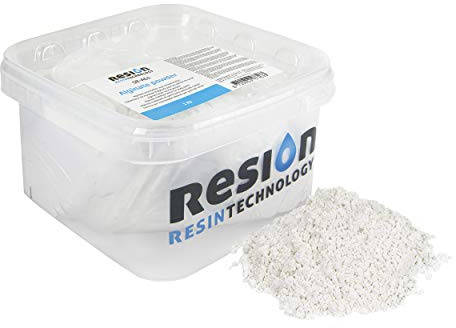 RESION Alginatpulver, Abformmasse | 1KG | Abformpulver, Schnellabformmasse, In 10 Minuten abformen, Biologisch abbaubar, Hautfreundlich, Alginat Abformmasse