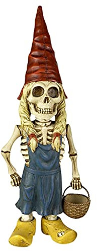 Jatour Zombie- Gartenzwerg Statue, Ornamente Schädel Garten Harz Ornament Hund Skelett Statue Garten Statue Hof Kunst Home Decor Regal Dekoration