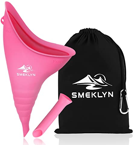 PDmore Weibliches Uriniergerät Wiederverwendbare Silikon Urintrichter Urinbecher für Frauen Pinkeln Stehen Perfekt für Camping Wandern Reisen Outdoor Geschenke für Frauen